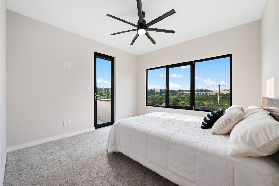 13701 A Montview Drive Austin, TX 78732 - Photo 17 of 40 Secondary bedroom with private balcony/terrace and views.