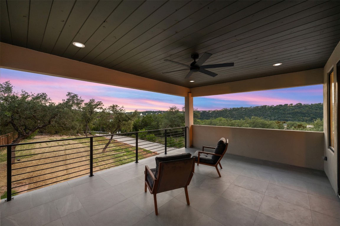 13701 A Montview Drive Austin, TX 78732 - Photo 32 of 40 Upstairs covered terrace with hill country views.