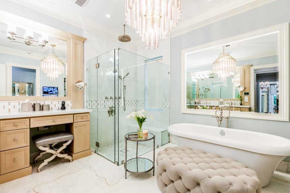 1230 North Ocean Boulevard Gulf Stream, FL 33483 - Photo 21 of 53 a living room with furniture a table and a chandelier