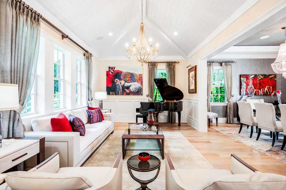 1230 North Ocean Boulevard Gulf Stream, FL 33483 - Photo 8 of 53 a living room with furniture kitchen and a large window