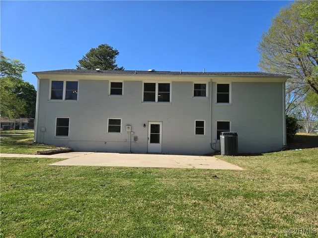 a backyard of a house