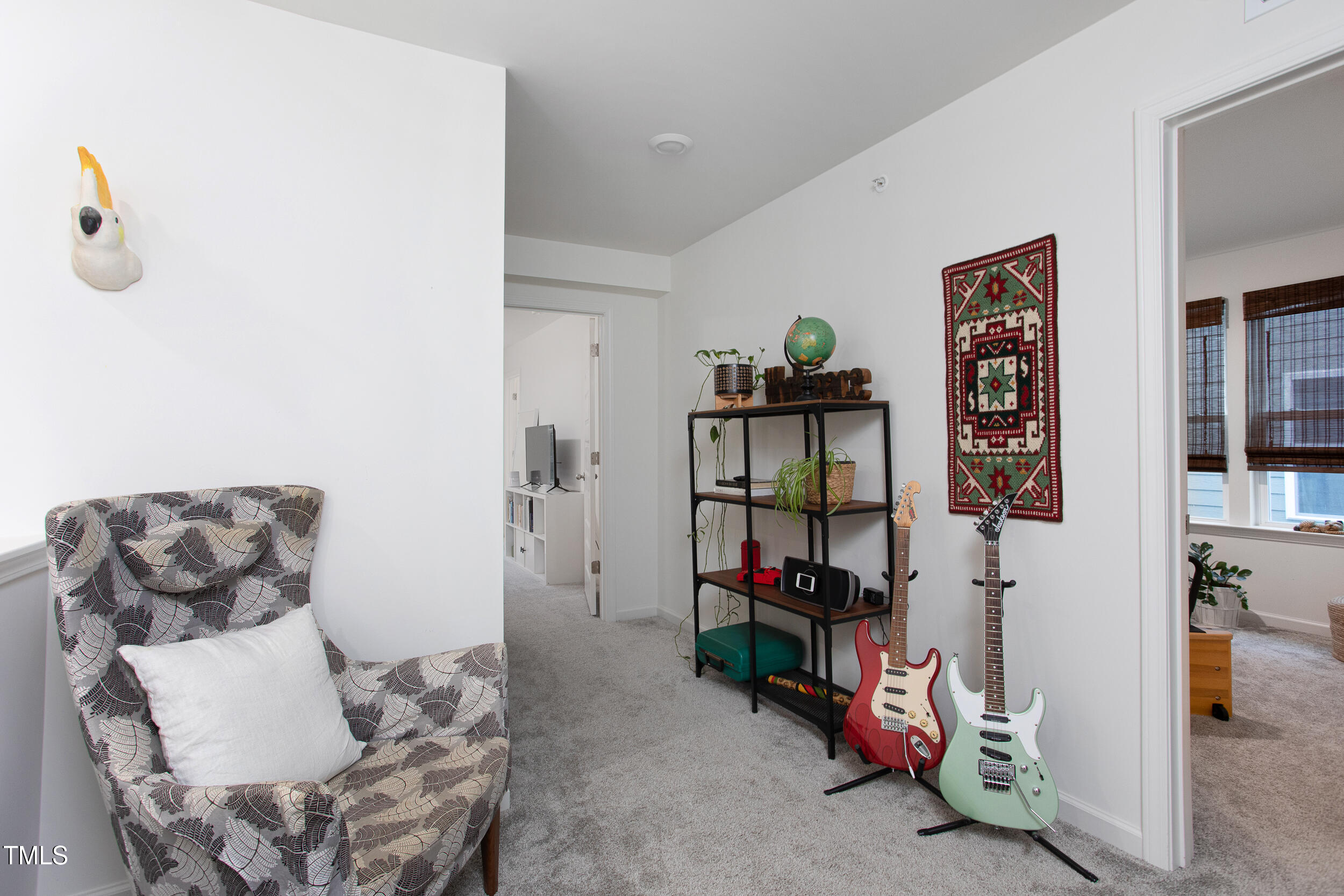 128 Rialto Street Chapel Hill, NC 27516 - Photo 26 of 44 a living room with furniture and a book shelf