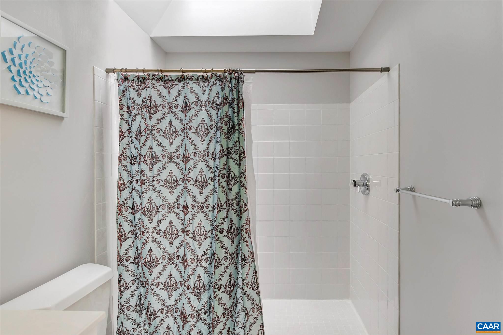 292 Blackthorn Lane Charlottesville, VA 22902 - Photo 28 of 64 a bathroom with a shower curtain and a toilet
