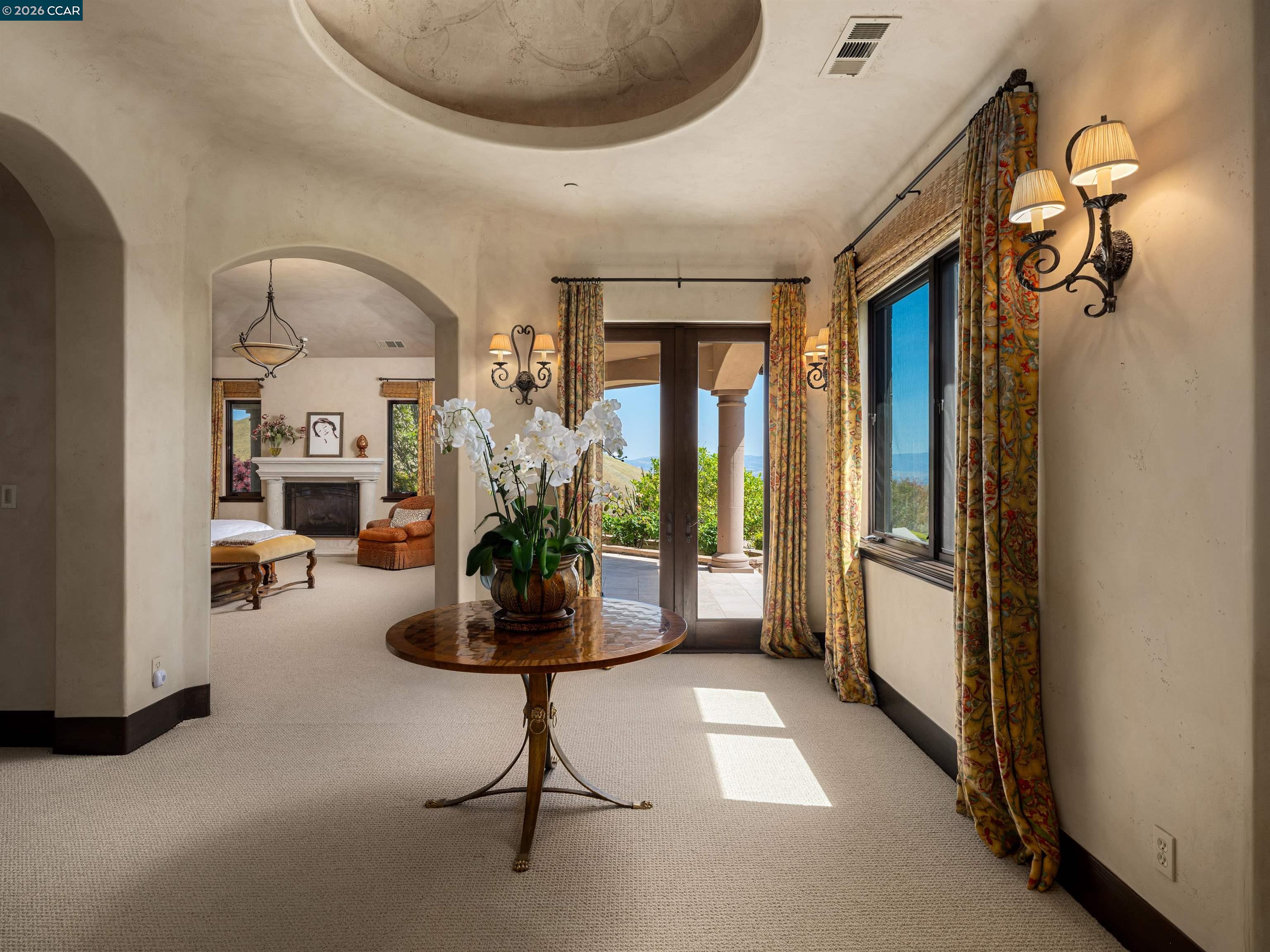 2020 Victorine Road Livermore, CA 94551 - Photo 36 of 99 a view of a livingroom with furniture and a floor to ceiling window