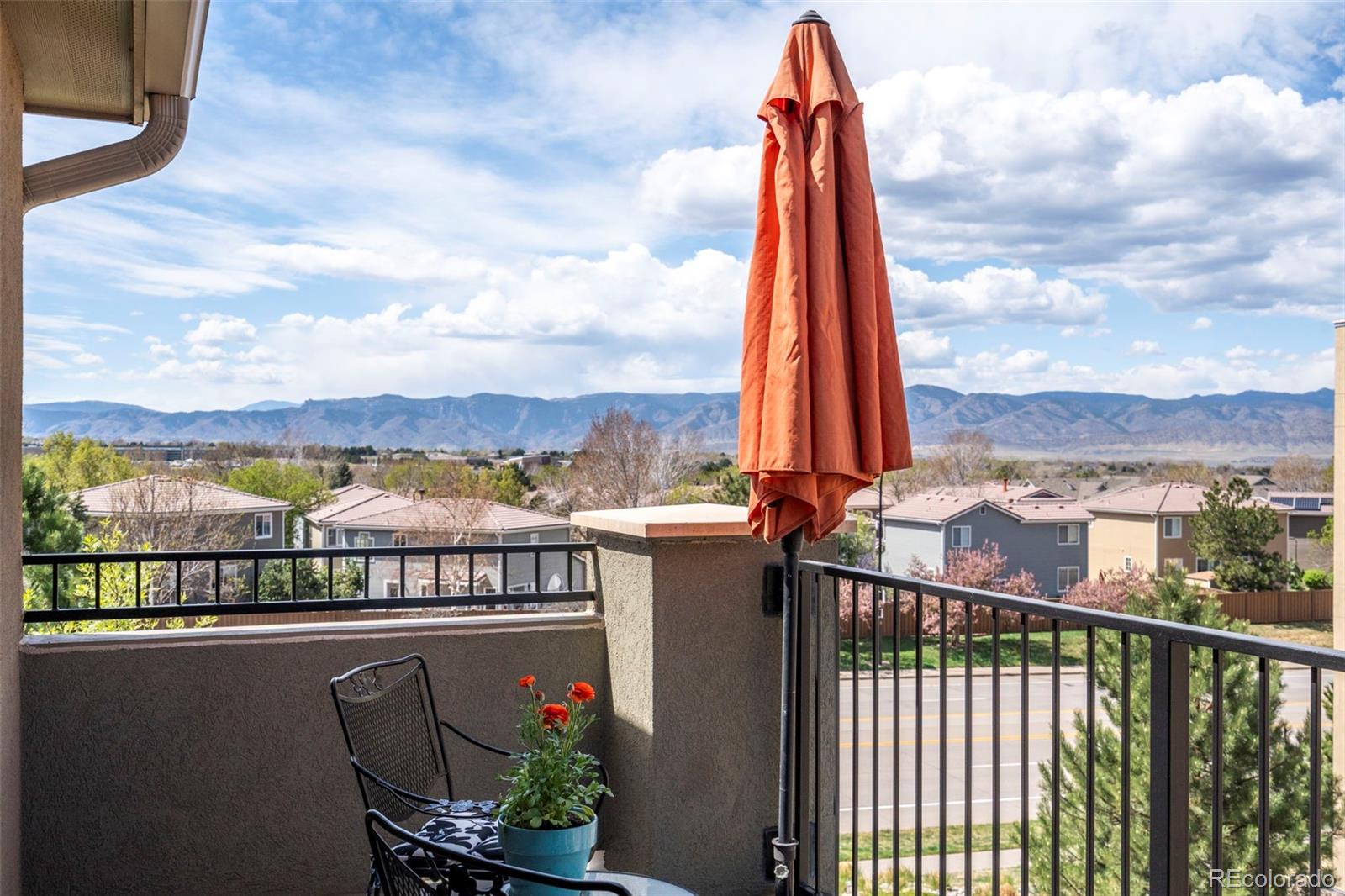 1124 Rockhurst Drive, Unit A Highlands Ranch, CO 80129 - Photo 36 of 45 a view of a balcony with a lake view