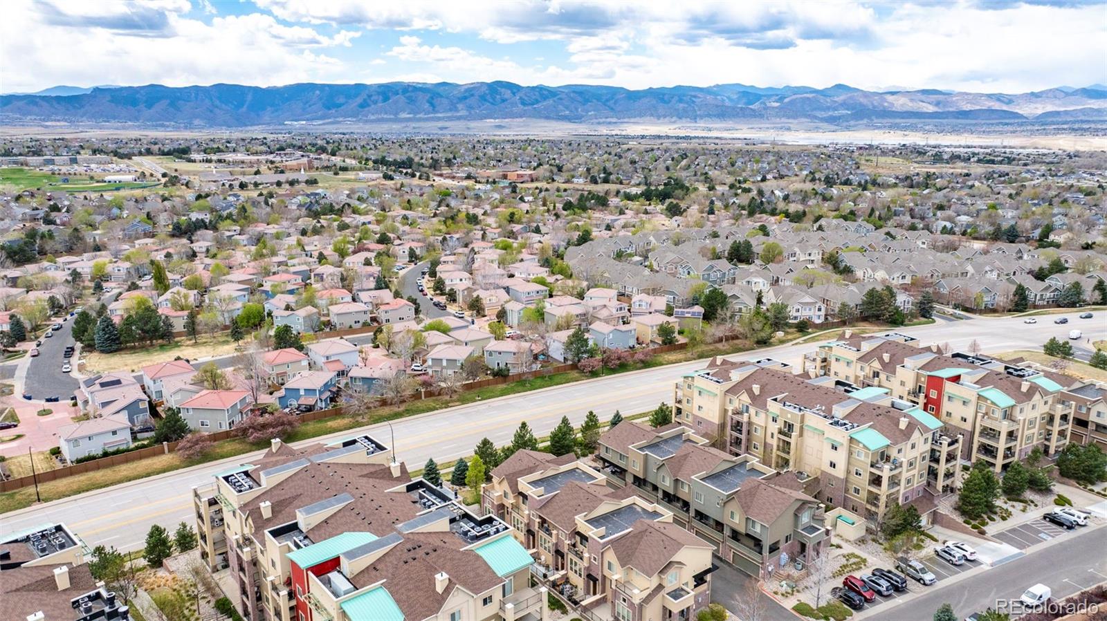 1124 Rockhurst Drive, Unit A Highlands Ranch, CO 80129 - Photo 45 of 45 view of city and mountain