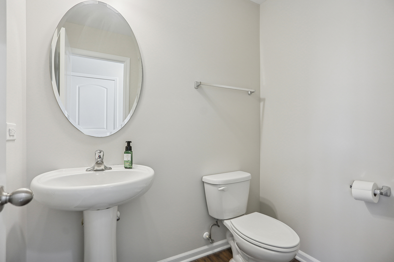 1672 Glenbrooke Lane New Lenox, IL 60451 - Photo 11 of 15 a bathroom with a toilet sink and mirror