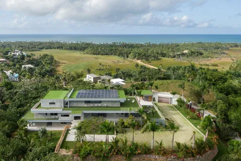 a view of a lake with a building in the background