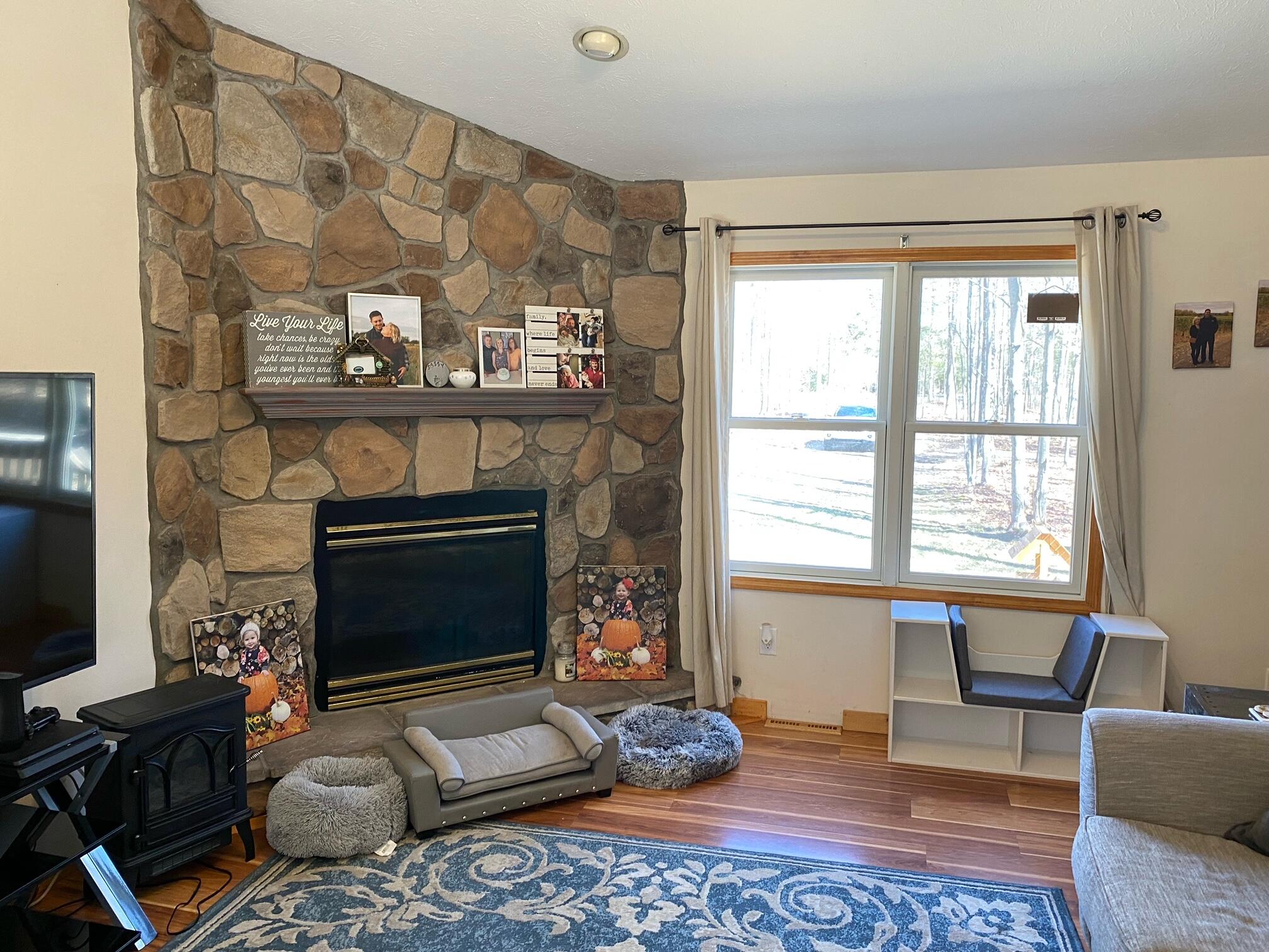 4810 East 28 Road Cadillac, MI 49601 - Photo 8 of 35 fireplace main