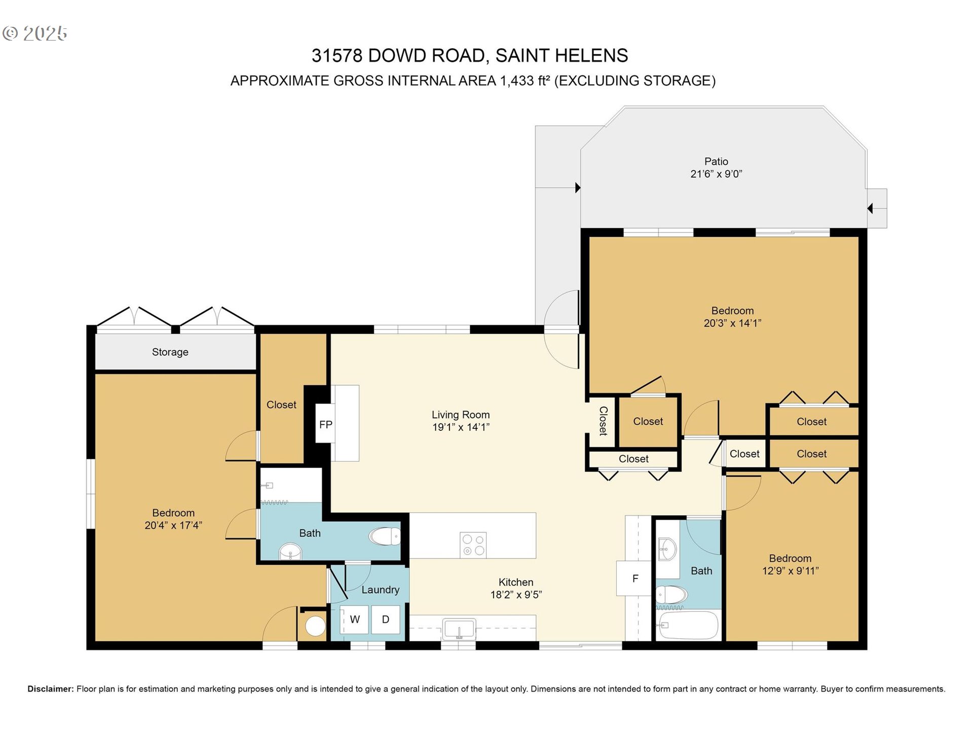 31578 Dowd Road St. Helens, OR 97051 - Photo 25 of 25 Floor Plan
