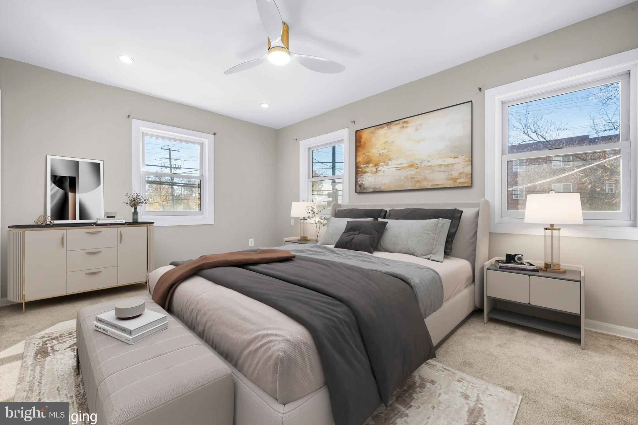 4314 Wheeler Road Southeast Washington, DC 20032 - Photo 15 of 36 a bedroom with a large bed and a window