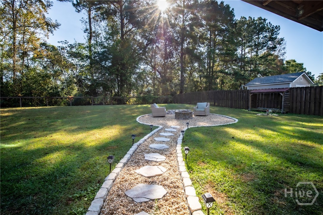 101 Buford Hill Road Eden, GA 31307 - Photo 35 of 39 Path to relaxation and smore's