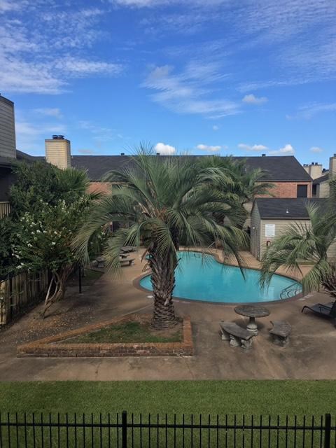 a view of a yard with an outdoor space
