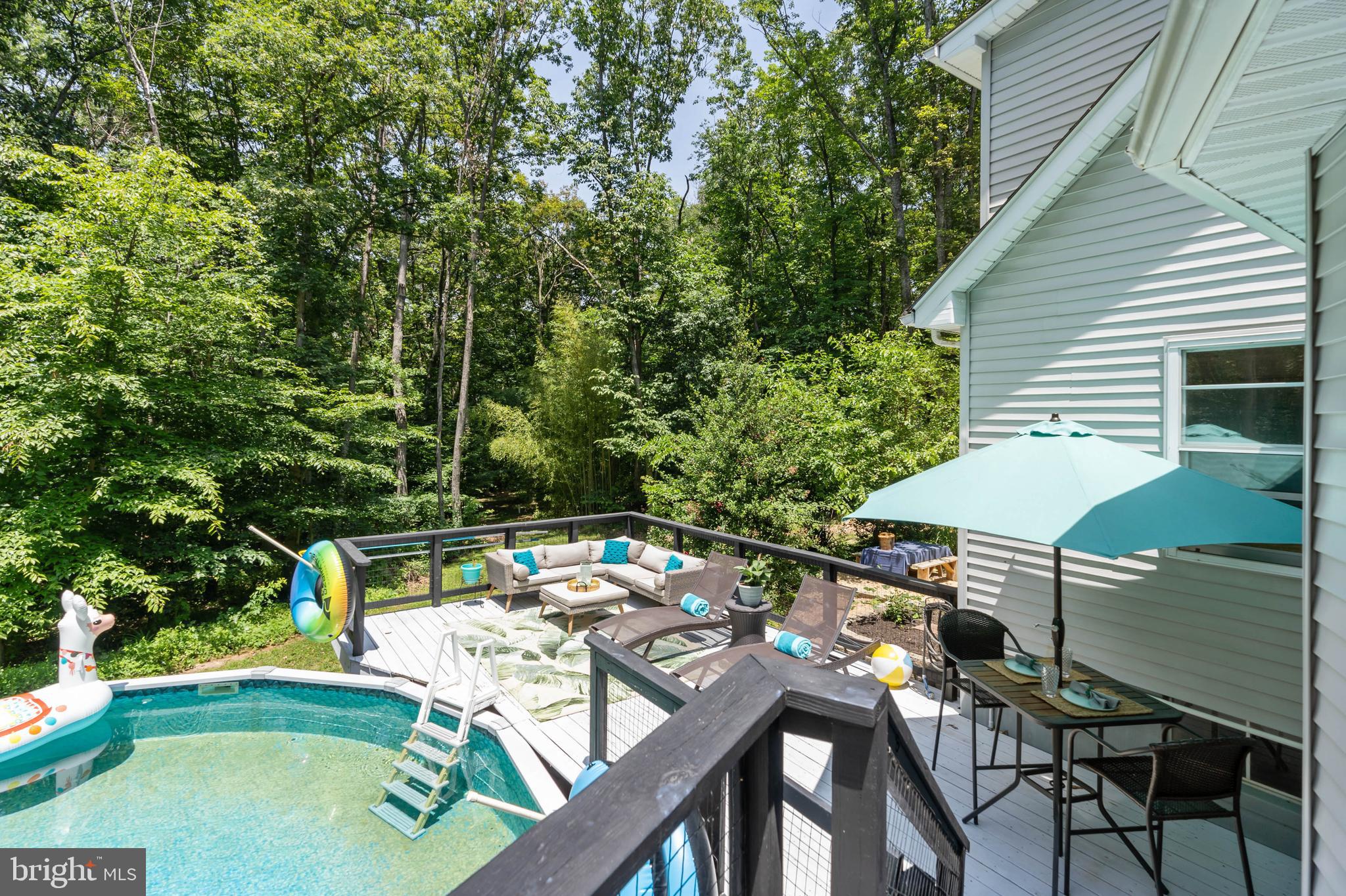 7806 Dance Hall Road Frederick, MD 21701 - Photo 39 of 49 Pool view from sunroom