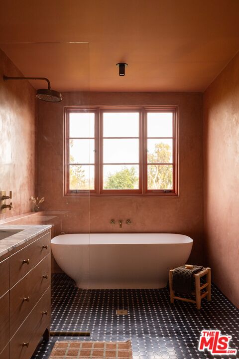 2226 Moreno Drive Los Angeles, CA 90039 - Photo 30 of 65 a bathroom with a sink a toilet and bathtub