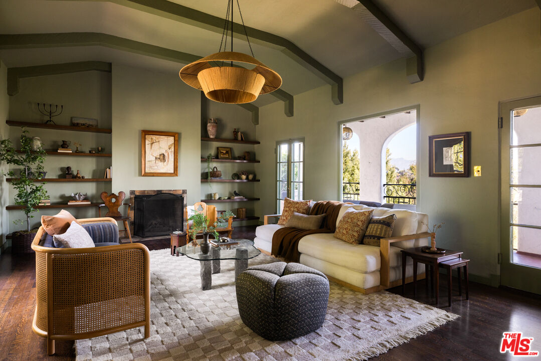 2226 Moreno Drive Los Angeles, CA 90039 - Photo 7 of 65 a living room with furniture and a wooden floor