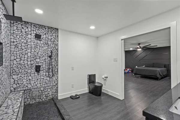 a play room with toys