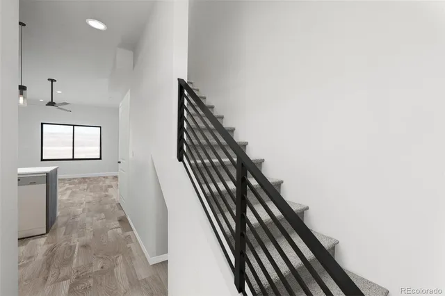 a view of a staircase