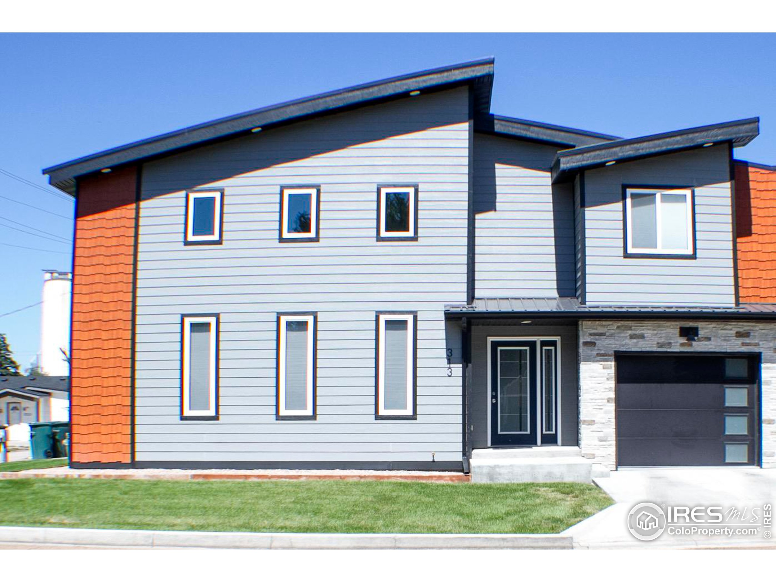 a front view of a house