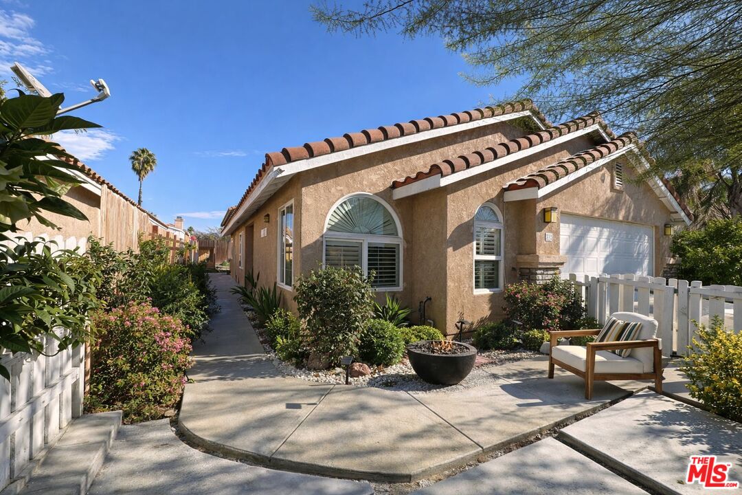 a view of a house with a patio