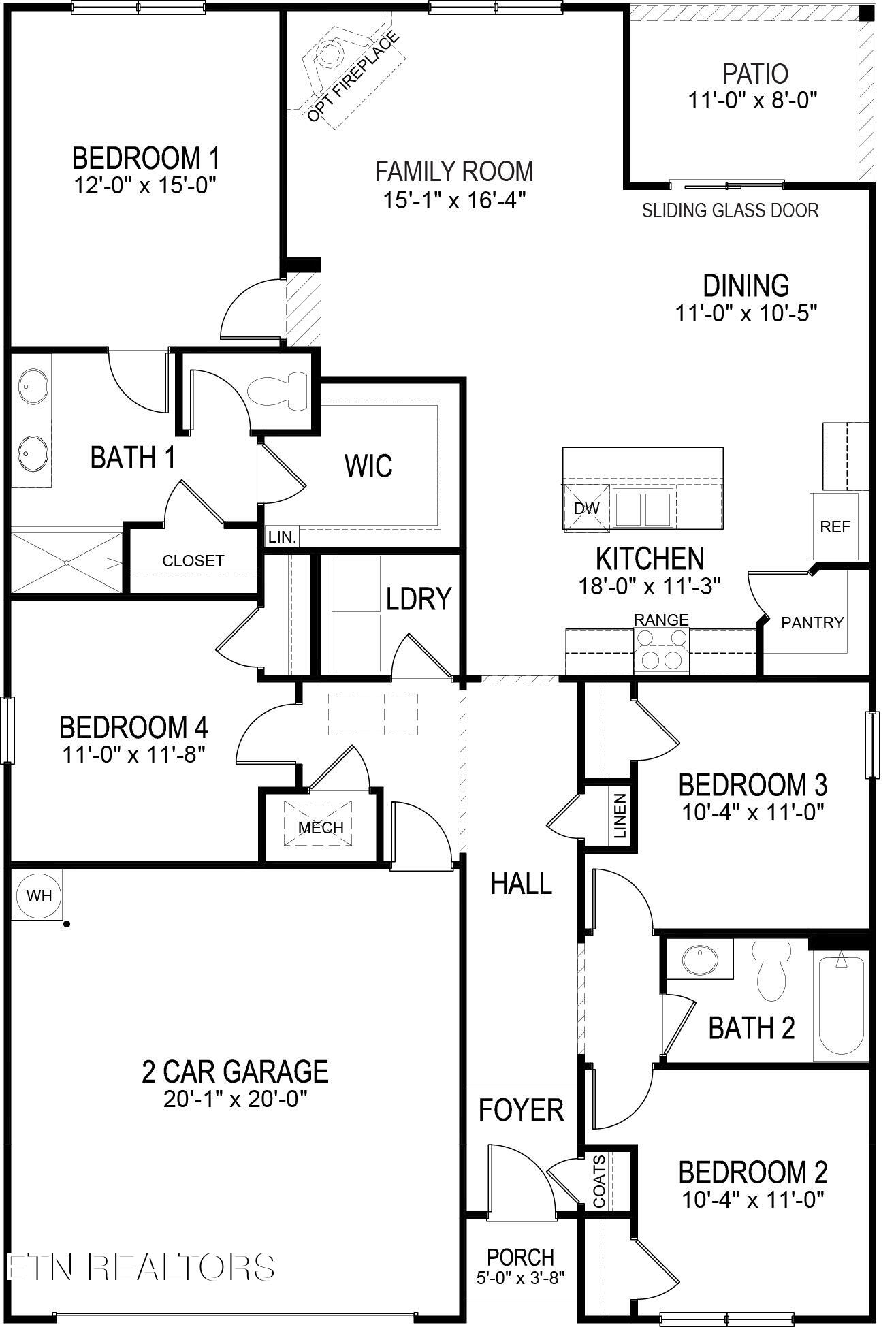 12337 Manhattan Lane Knoxville, TN 37932 - Photo 2 of 2 Cali Floor Plan Horton E Updated
