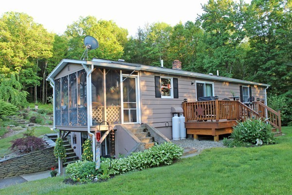 355 Warwick Road Northfield, MA 01360 - Photo 12 of 30 a view of backyard with deck and garden