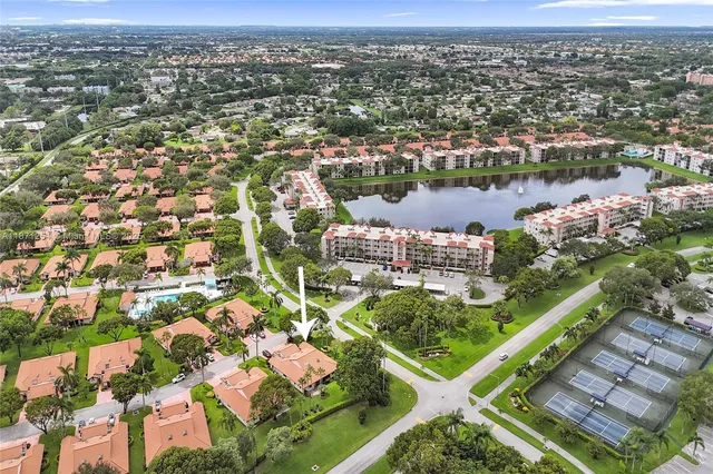 an aerial view of a city
