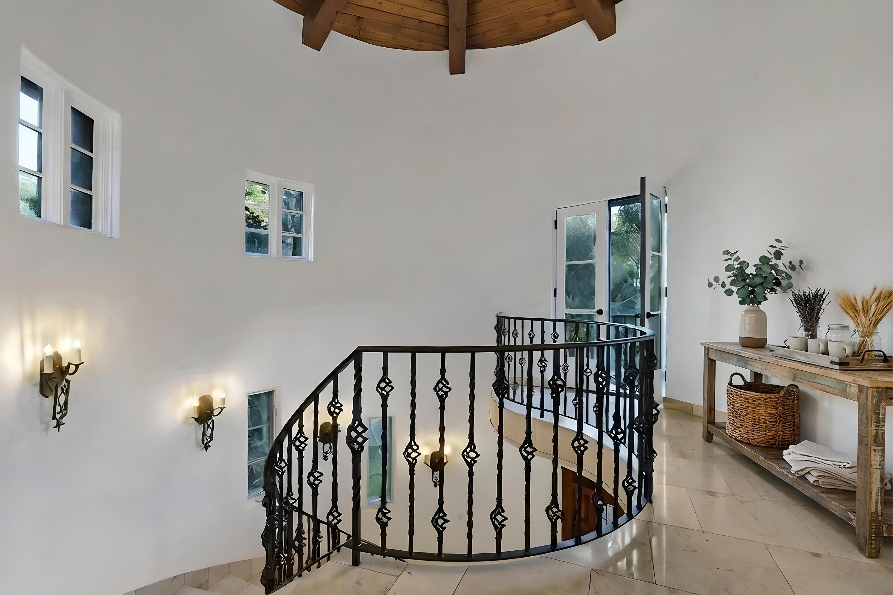 1493 Sycamore Canyon Road Santa Barbara, CA 93108 - Photo 11 of 78 Tower Foyer Up
