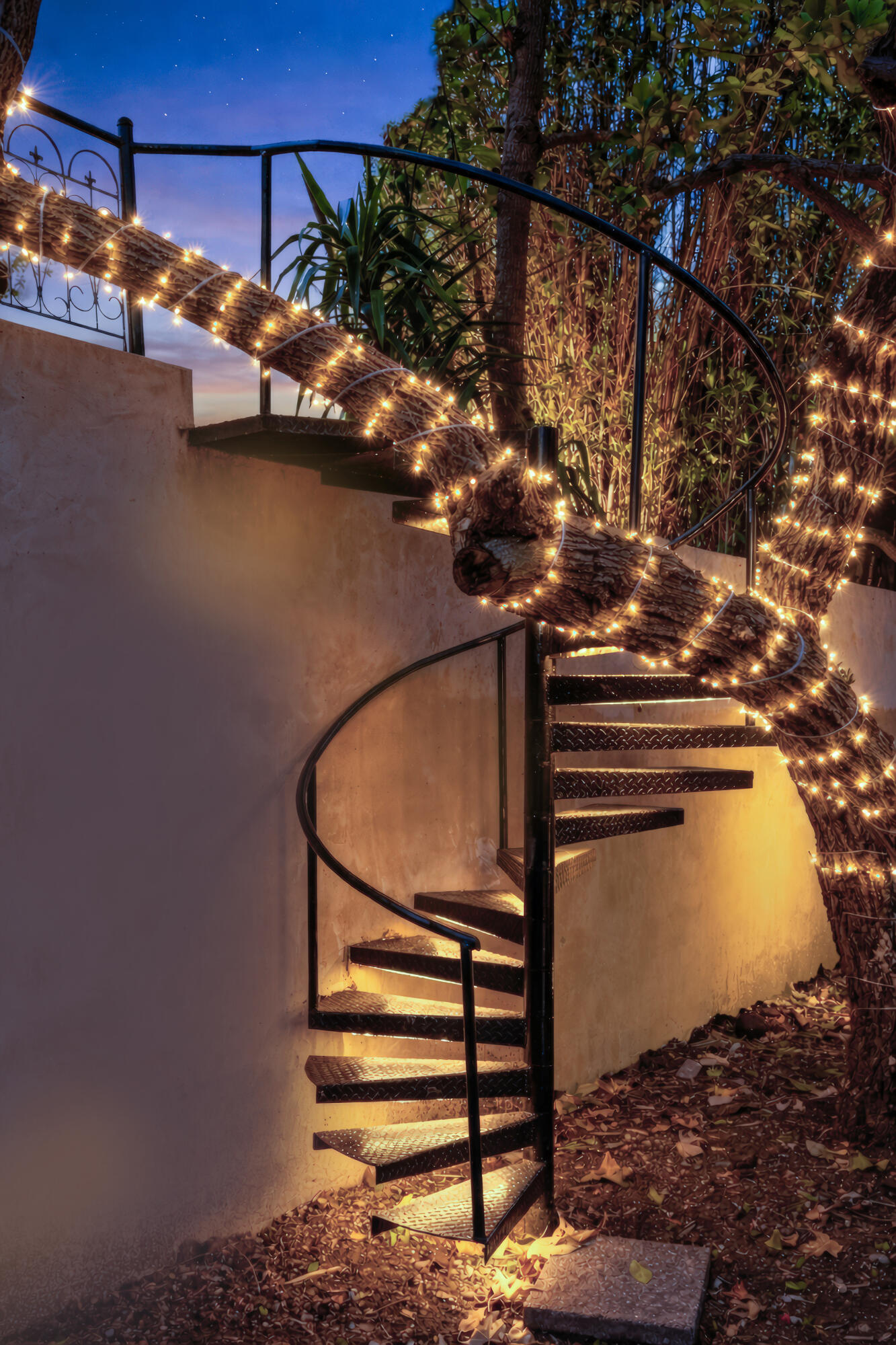 1493 Sycamore Canyon Road Santa Barbara, CA 93108 - Photo 62 of 78 Spiral Staircase