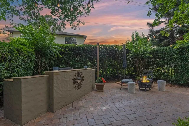 a view of outdoor space and barbecue grill