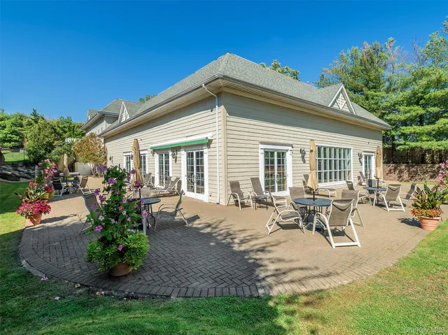 a view of a house with patio