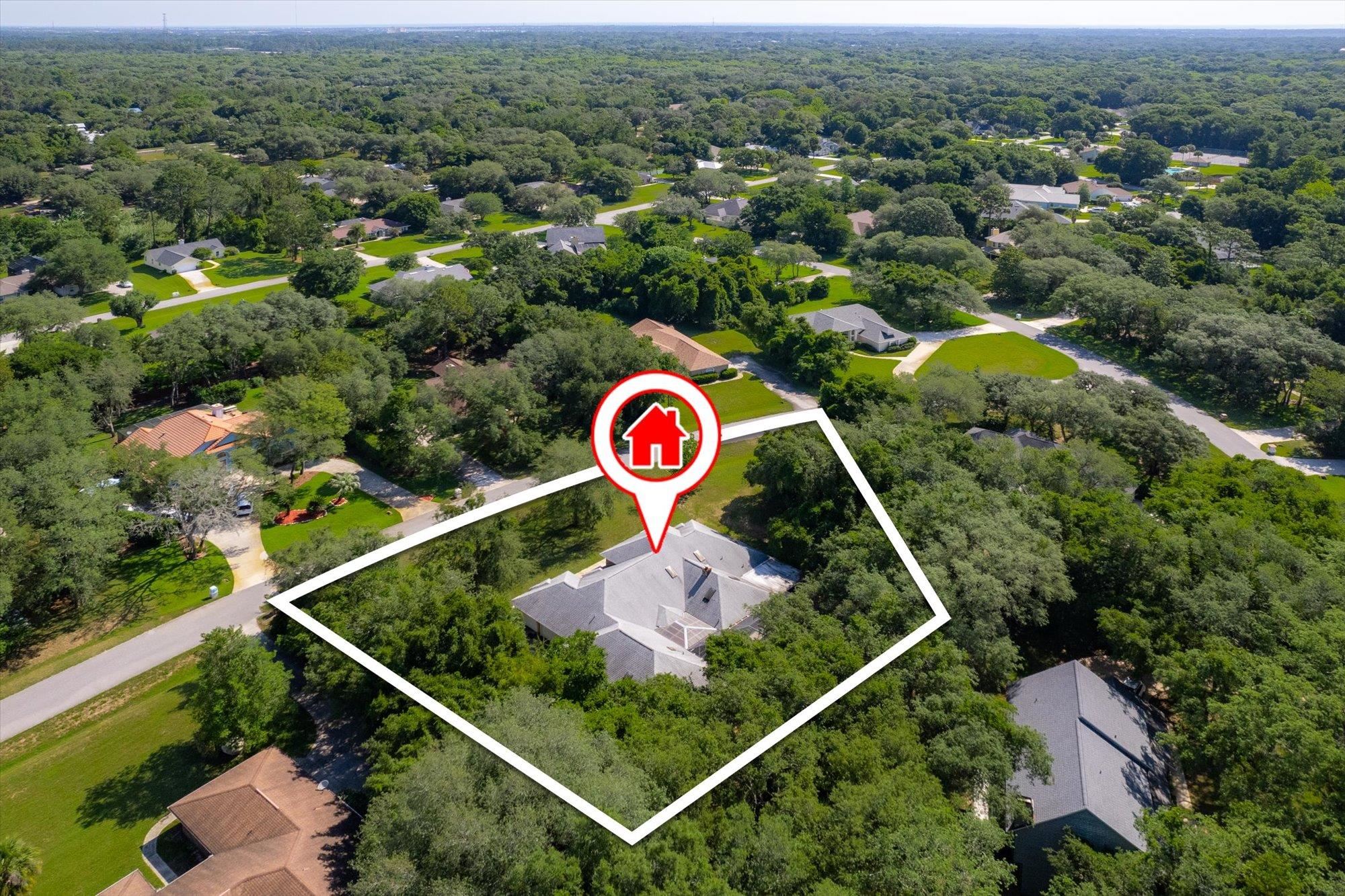 913 Chippewa Street St. Augustine, FL 32086 - Photo 54 of 56 an aerial view of residential house with outdoor space and street view