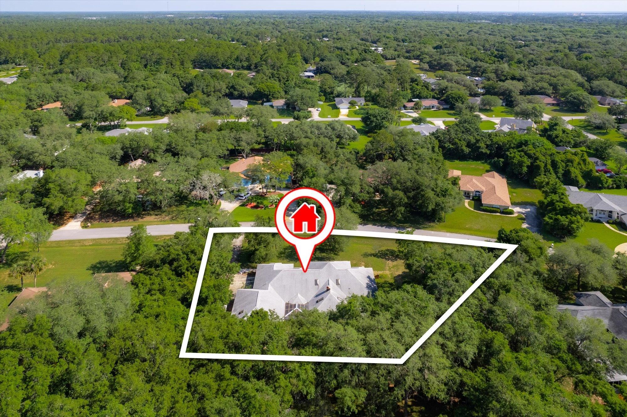 913 Chippewa Street St. Augustine, FL 32086 - Photo 55 of 56 an aerial view of residential house with outdoor space and swimming pool