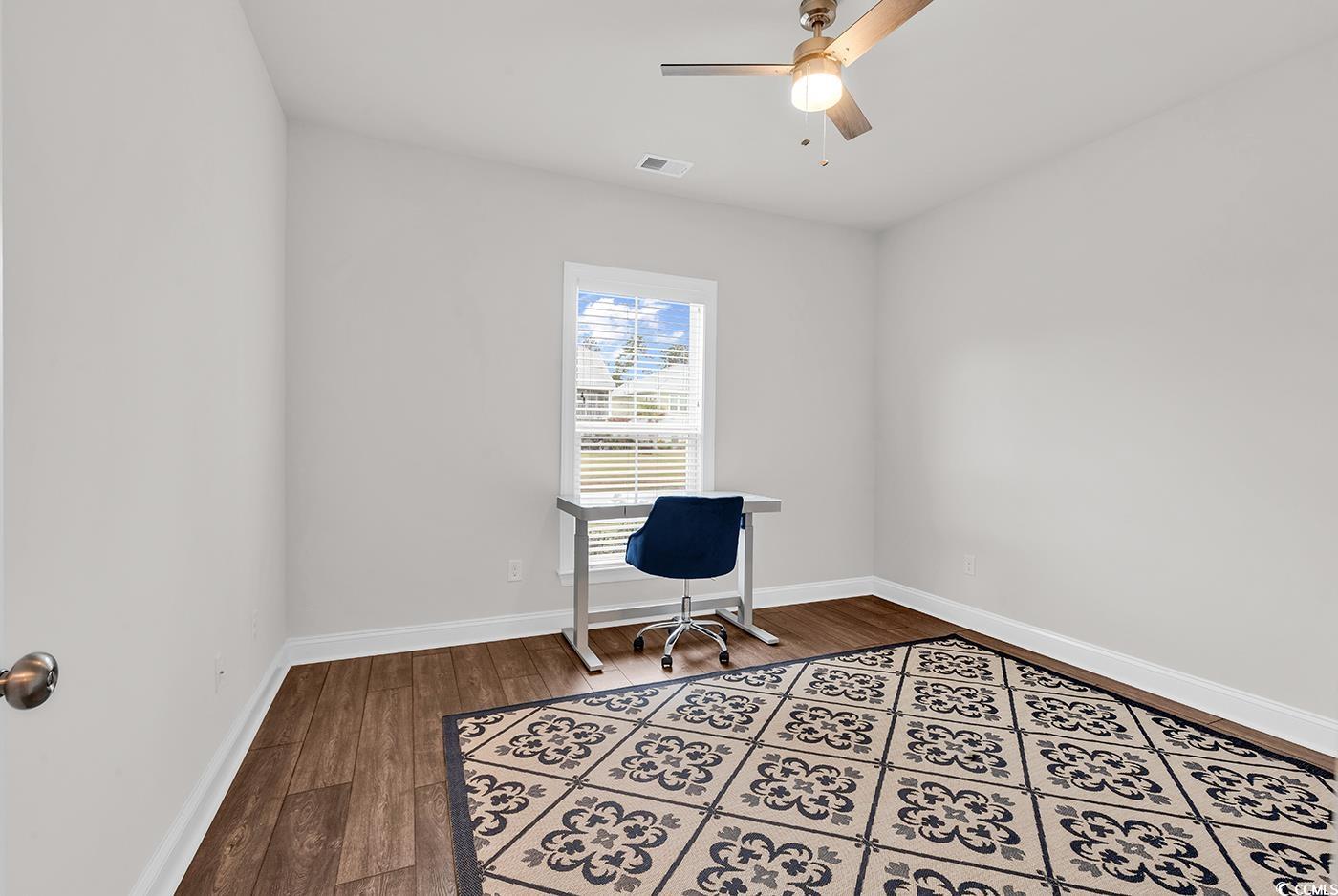 535 Chanted Drive Murrells Inlet, SC 29576 - Photo 26 of 37 Bedroom #3/Home Office featuring wood finished floors and a ceiling fan