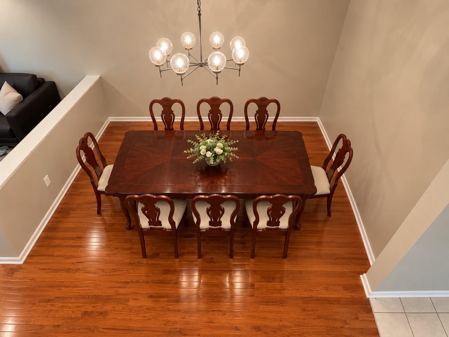 141 Coburn Road Pennington, NJ 08534 - Photo 7 of 53 Elegant dining space with warm tones staged AI