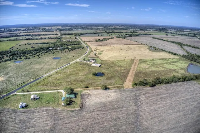 an aerial view of a wooden floor