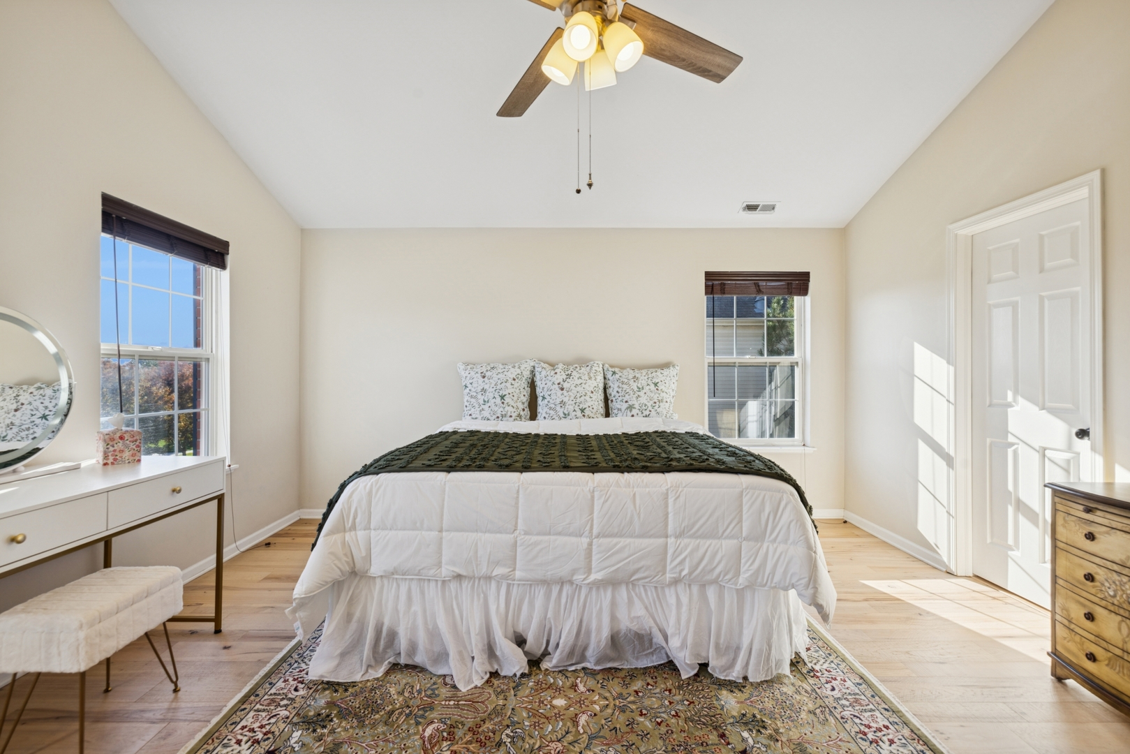 152 Jackson Street Gilberts, IL 60136 - Photo 16 of 31 a bedroom with a bed and wooden floor