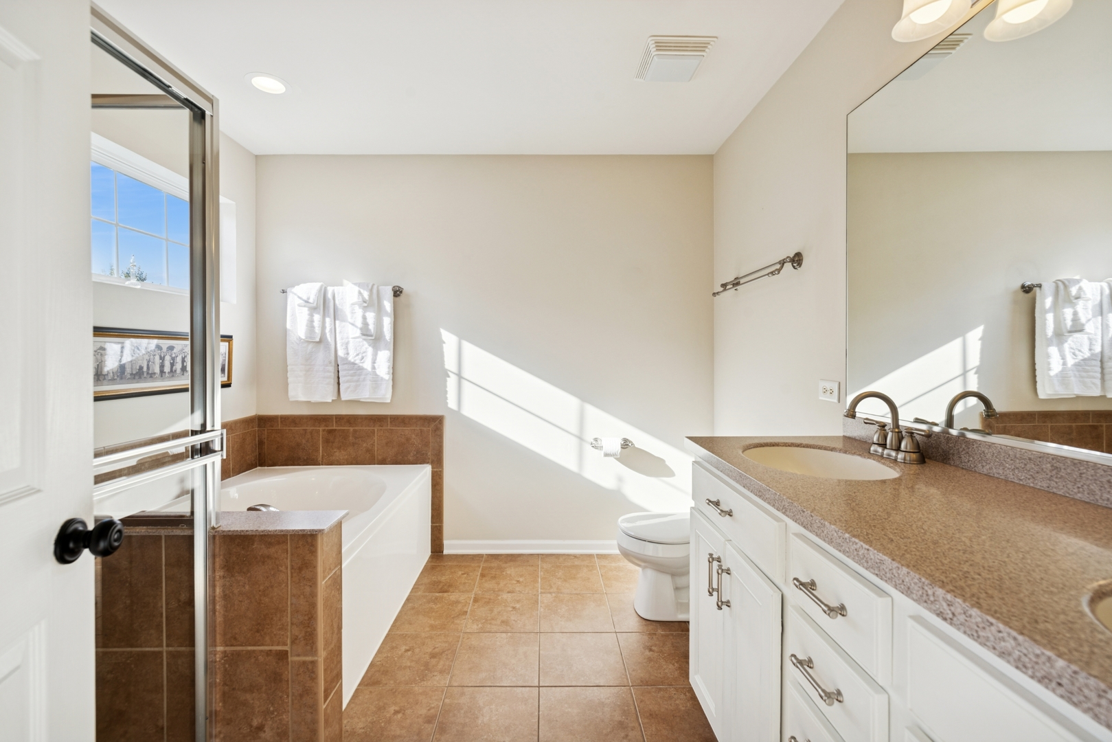 152 Jackson Street Gilberts, IL 60136 - Photo 17 of 31 a kitchen with a sink and a refrigerator