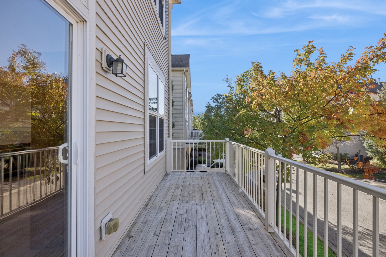 152 Jackson Street Gilberts, IL 60136 - Photo 23 of 31 a view of a balcony with wooden floor