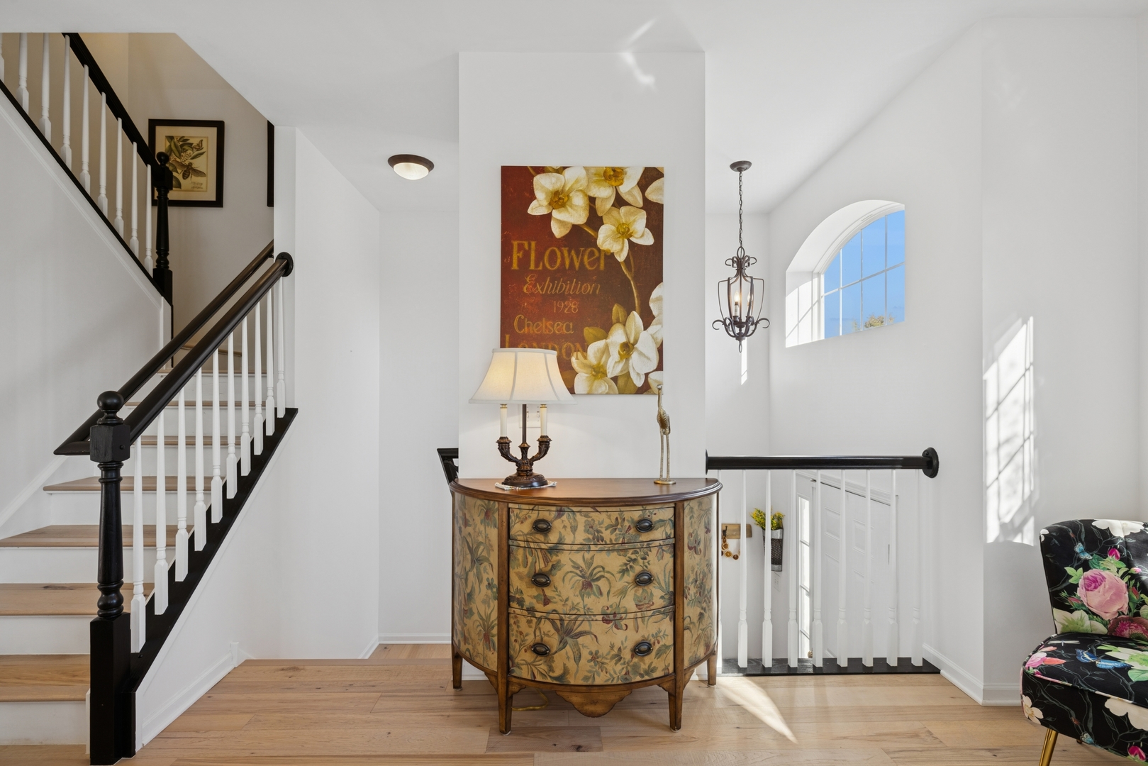 152 Jackson Street Gilberts, IL 60136 - Photo 4 of 31 a view of entryway with stairs and wooden floor