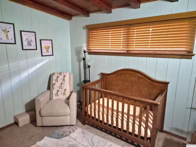 a view of elevator with hallway