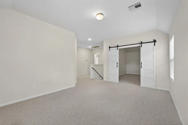 a view of an empty room