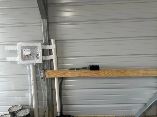 a bathroom with a sink and vanity