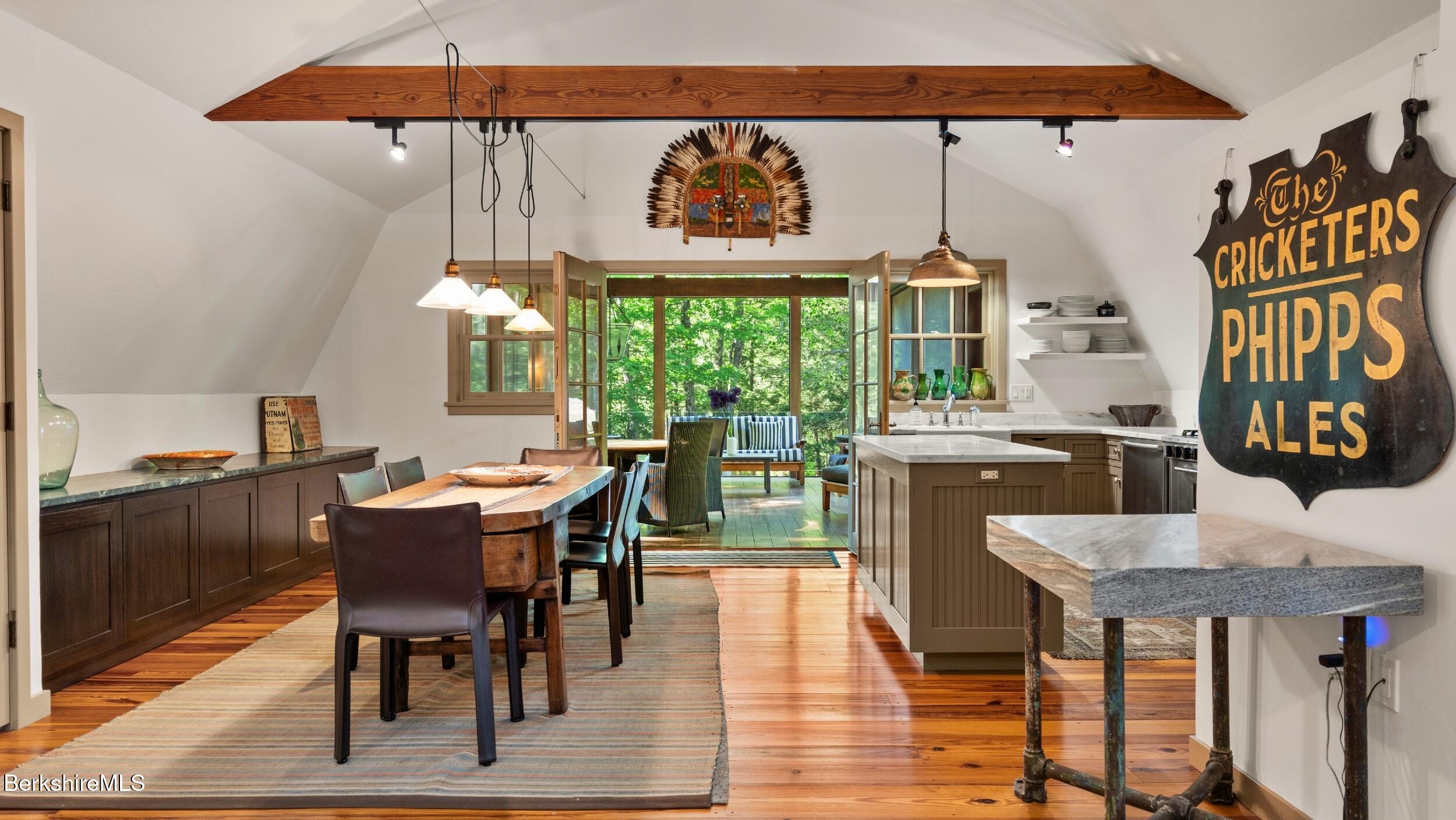 232 Giberson Road Sheffield, MA 01257 - Photo 25 of 53 a view of a dining room with furniture window and wooden floor