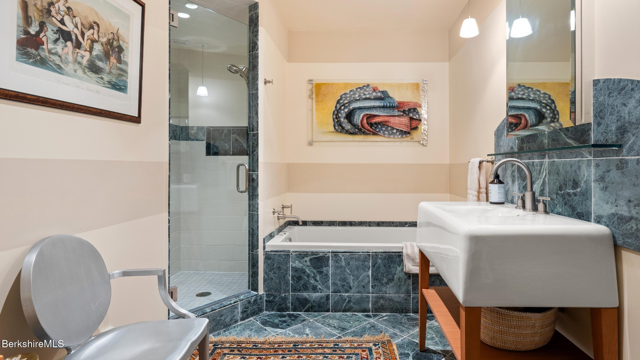 232 Giberson Road Sheffield, MA 01257 - Photo 40 of 53 a bathroom with a sink and a mirror