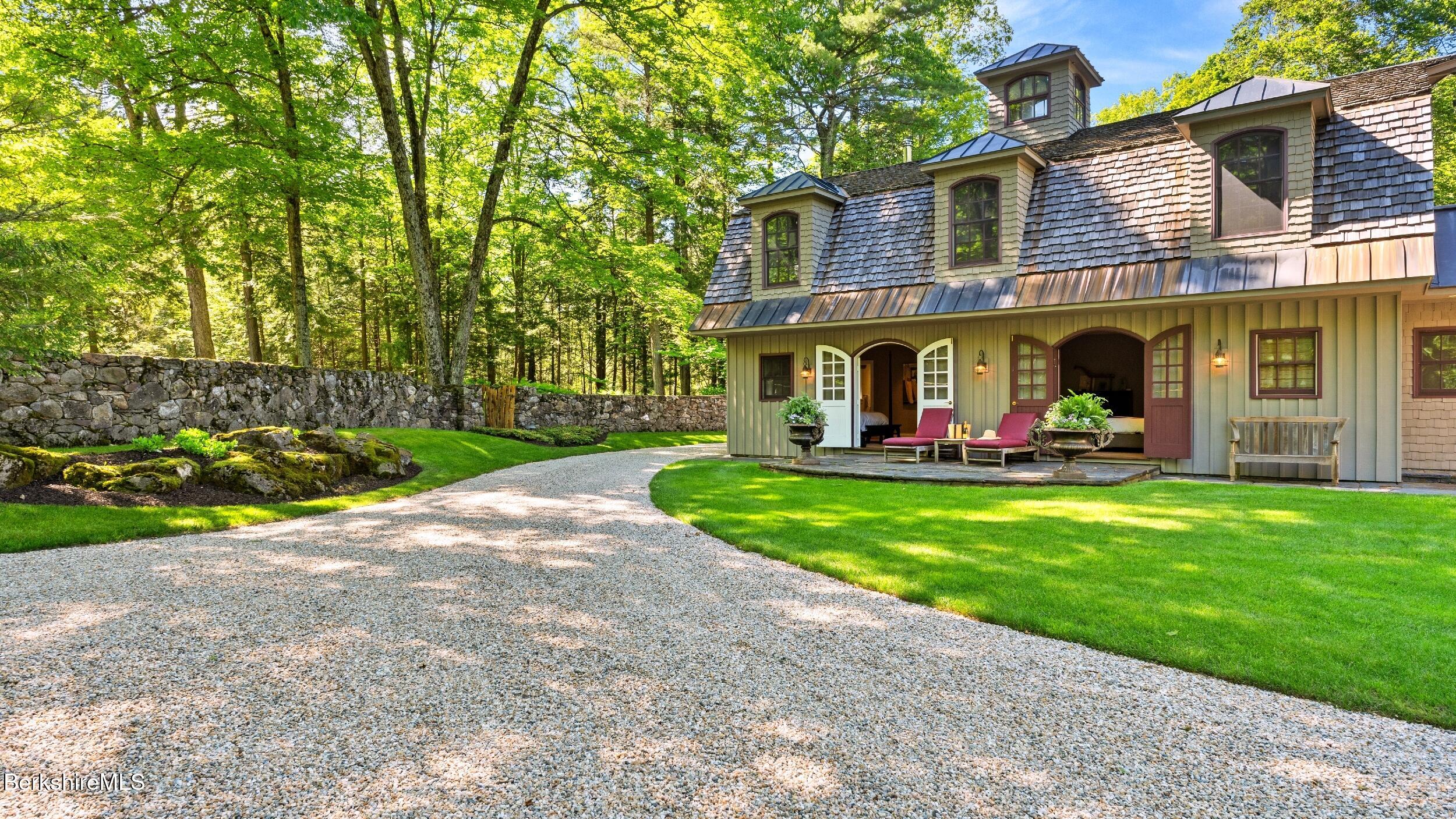 232 Giberson Road Sheffield, MA 01257 - Photo 48 of 53 a view of a house with a big yard and large trees