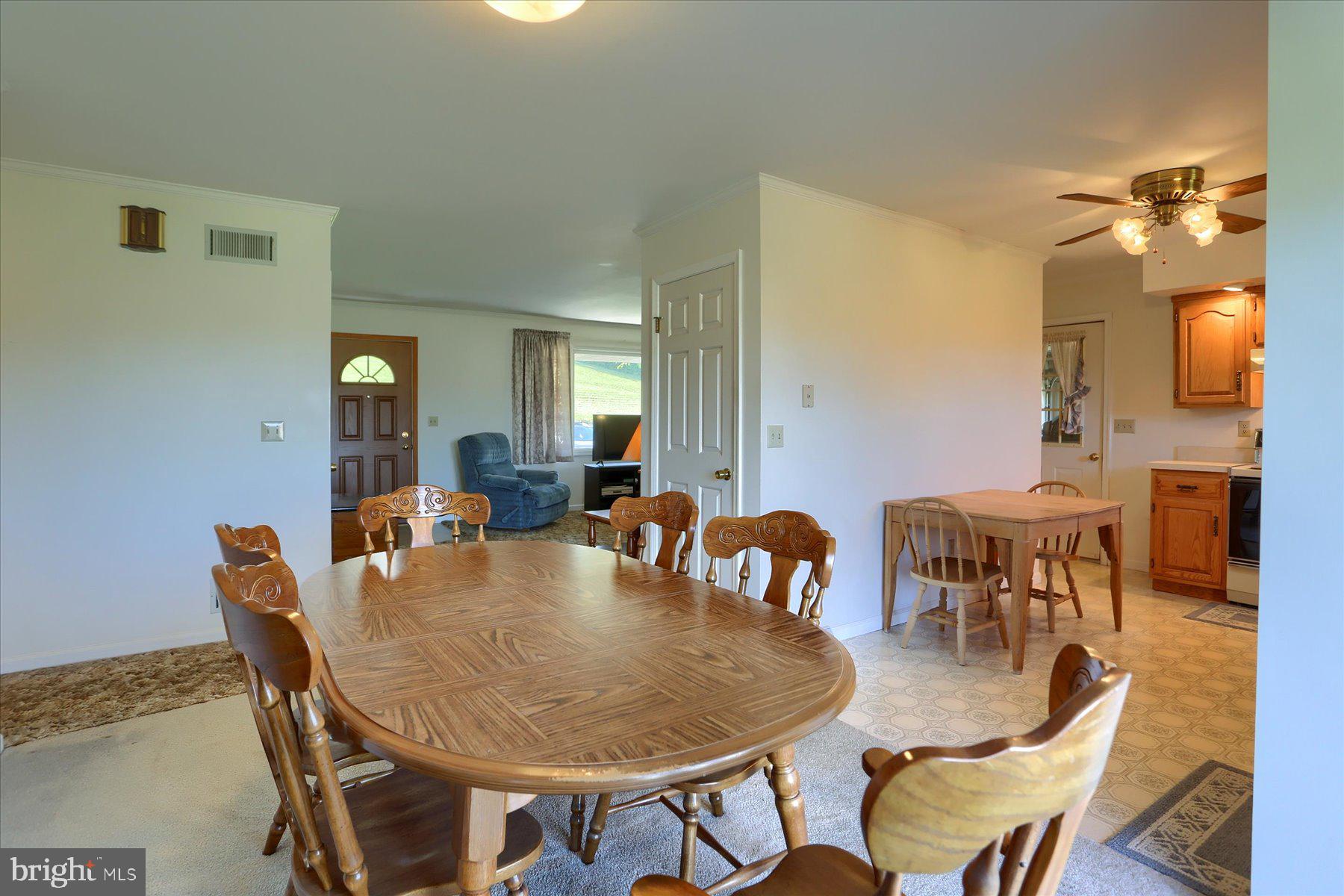 Dining Room open to the kitchen and Living Room