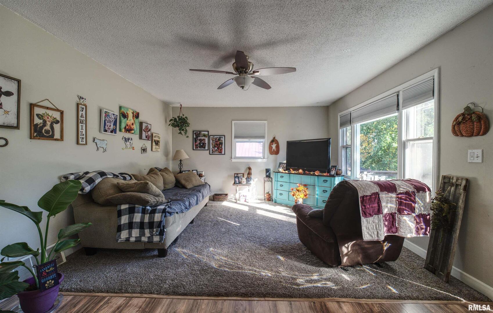 872 5th Avenue North Clinton, IA 52732 - Photo 7 of 19 a living room with furniture a window and a flat screen tv
