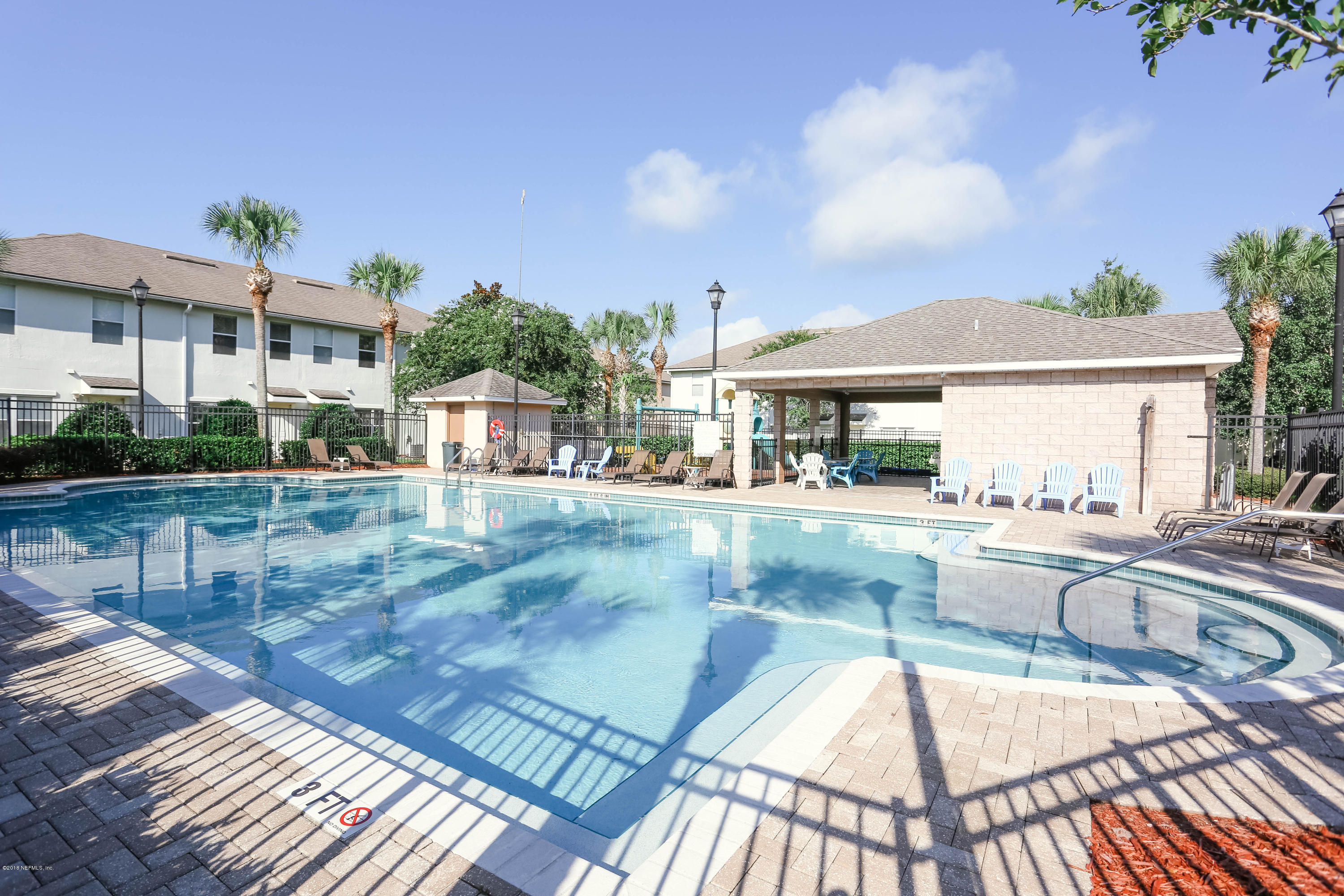 1205 Southern Stream Court Jacksonville, FL 32259 - Photo 32 of 42 a view of a patio with swimming pool table and chairs