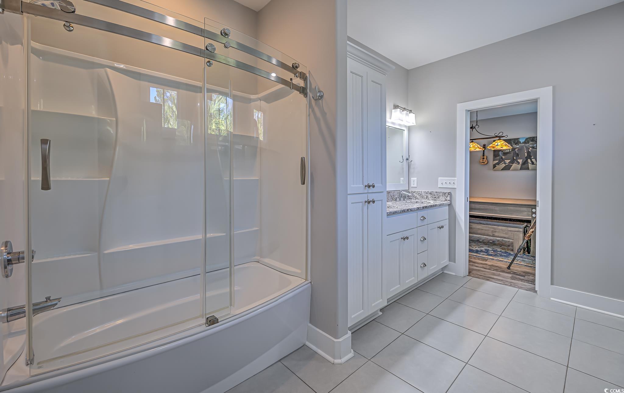377 Waties Drive Murrells Inlet, SC 29576 - Photo 8 of 20 Bathroom with tile patterned floors, bath / shower